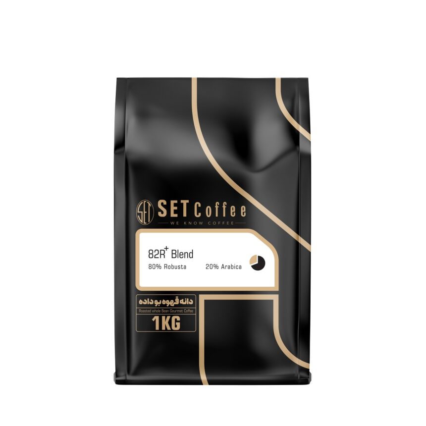 دانه قهوه ترکیبی 80R 20A ( 82R+ ) یک کیلوگرمی